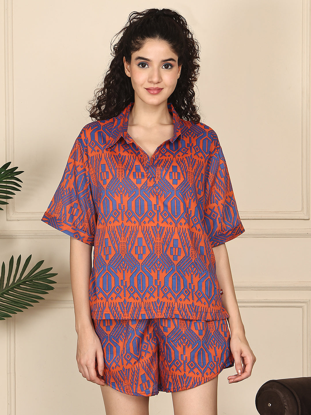 Citrus Maze Shorts Set