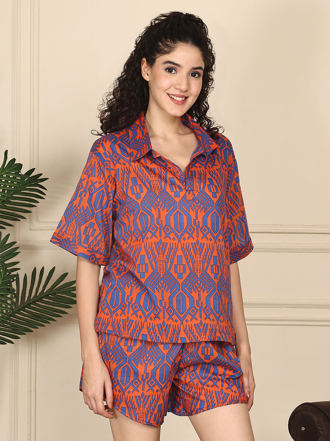 Citrus Maze Shorts Set