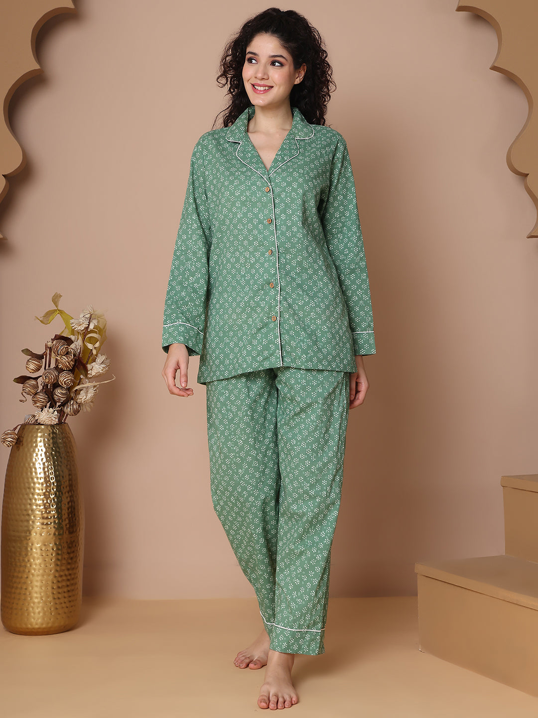 Tulsi Collar Night Suit