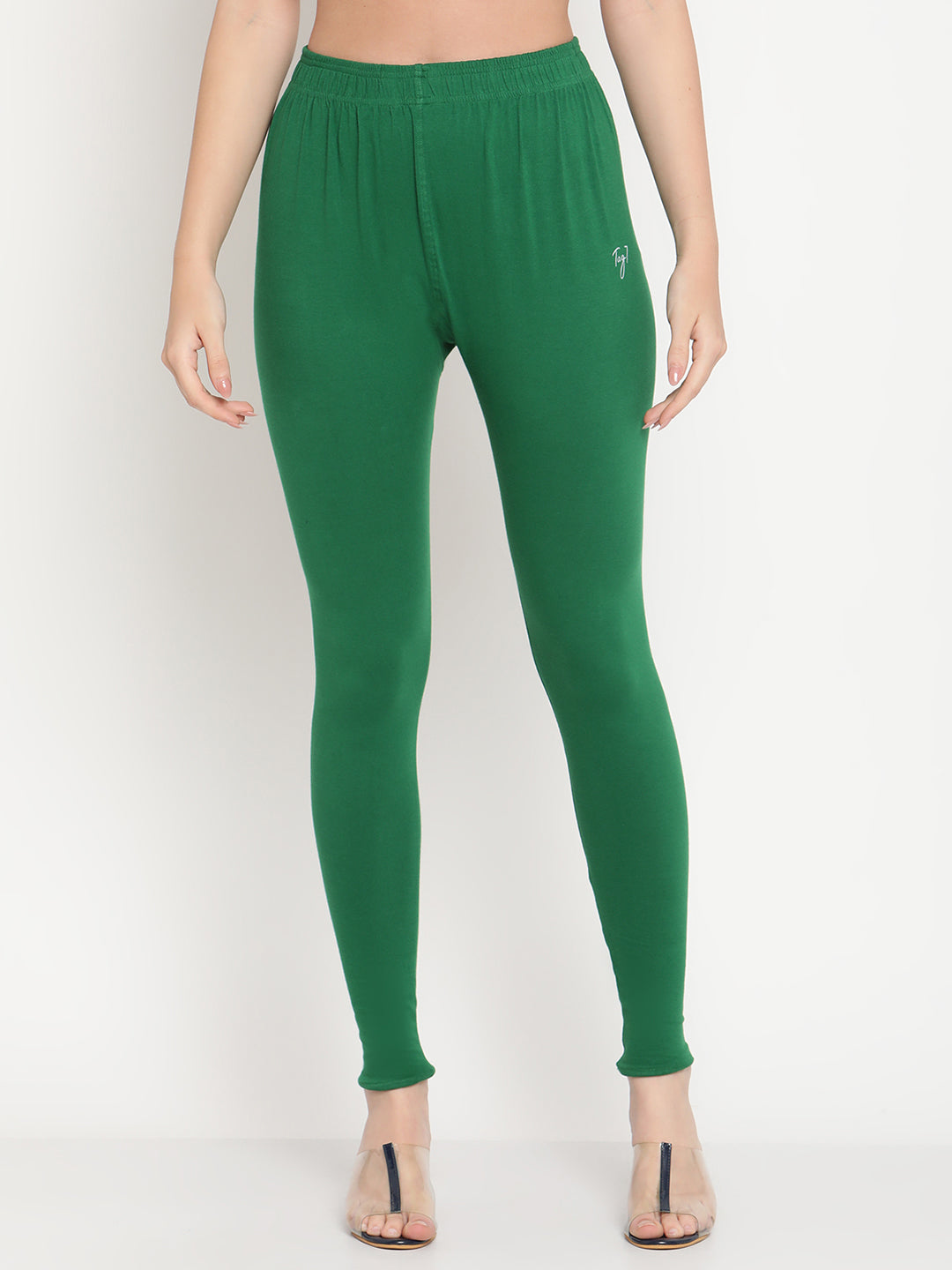 Dark Green Ankle Length Legging