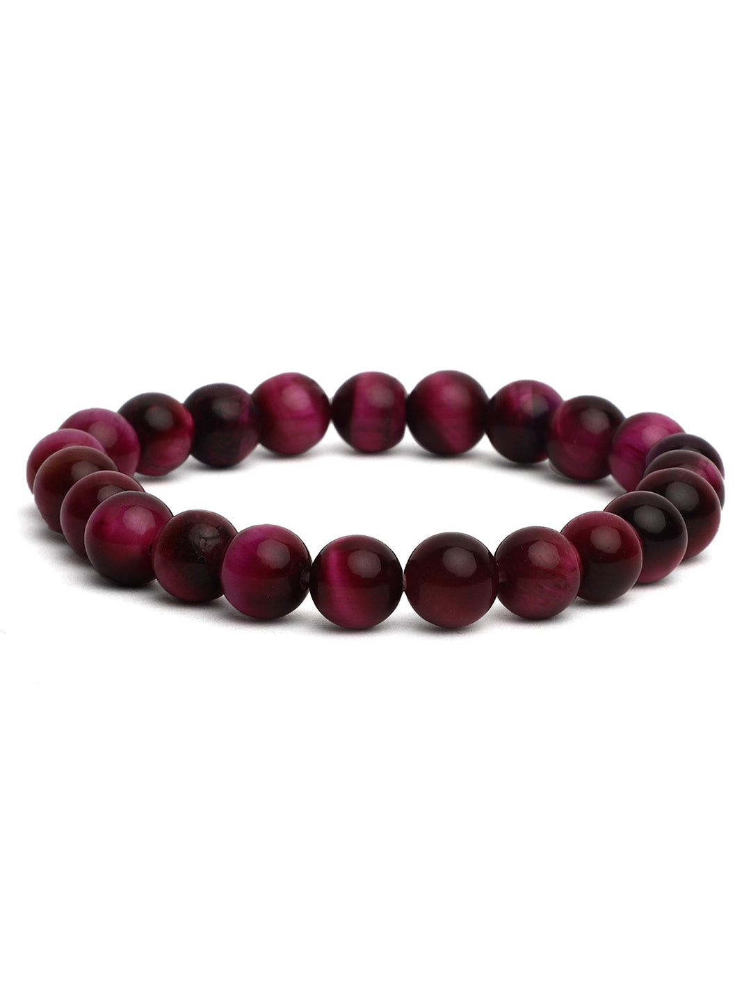 Pink Cat Eye Semi Precious Bracelet
