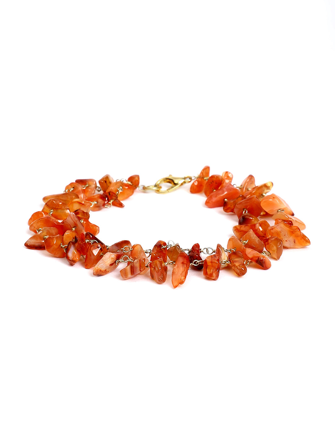 Carnelian Double Layer Chain Bracelet