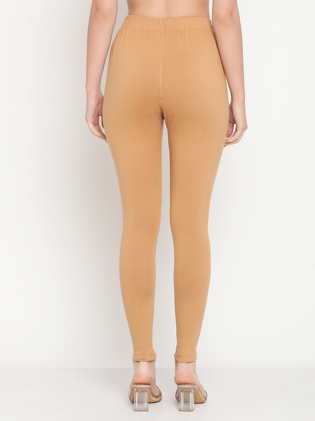 Dark Beige Ankle Length Legging