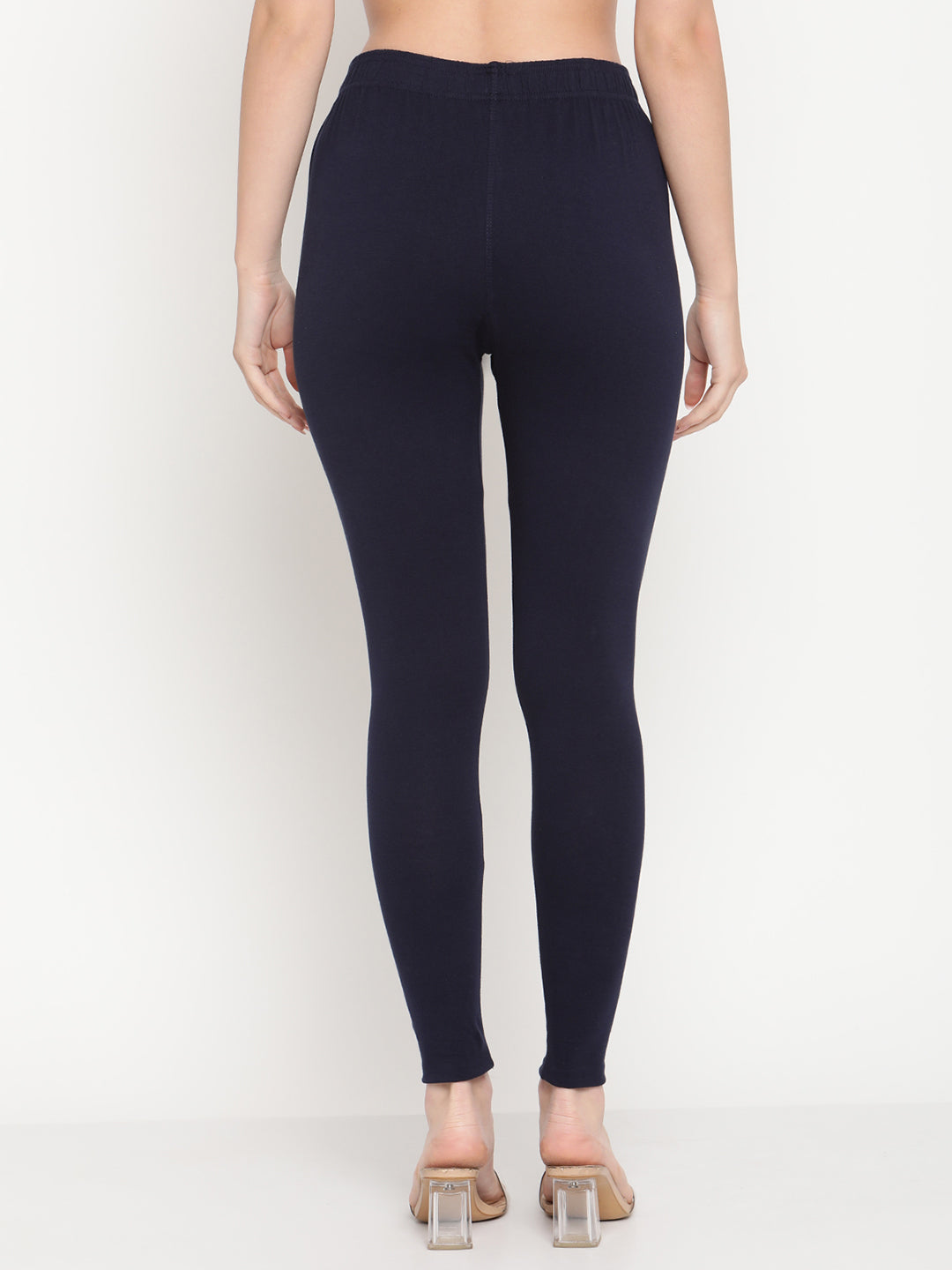 Navy Blue Ankle Length Legging