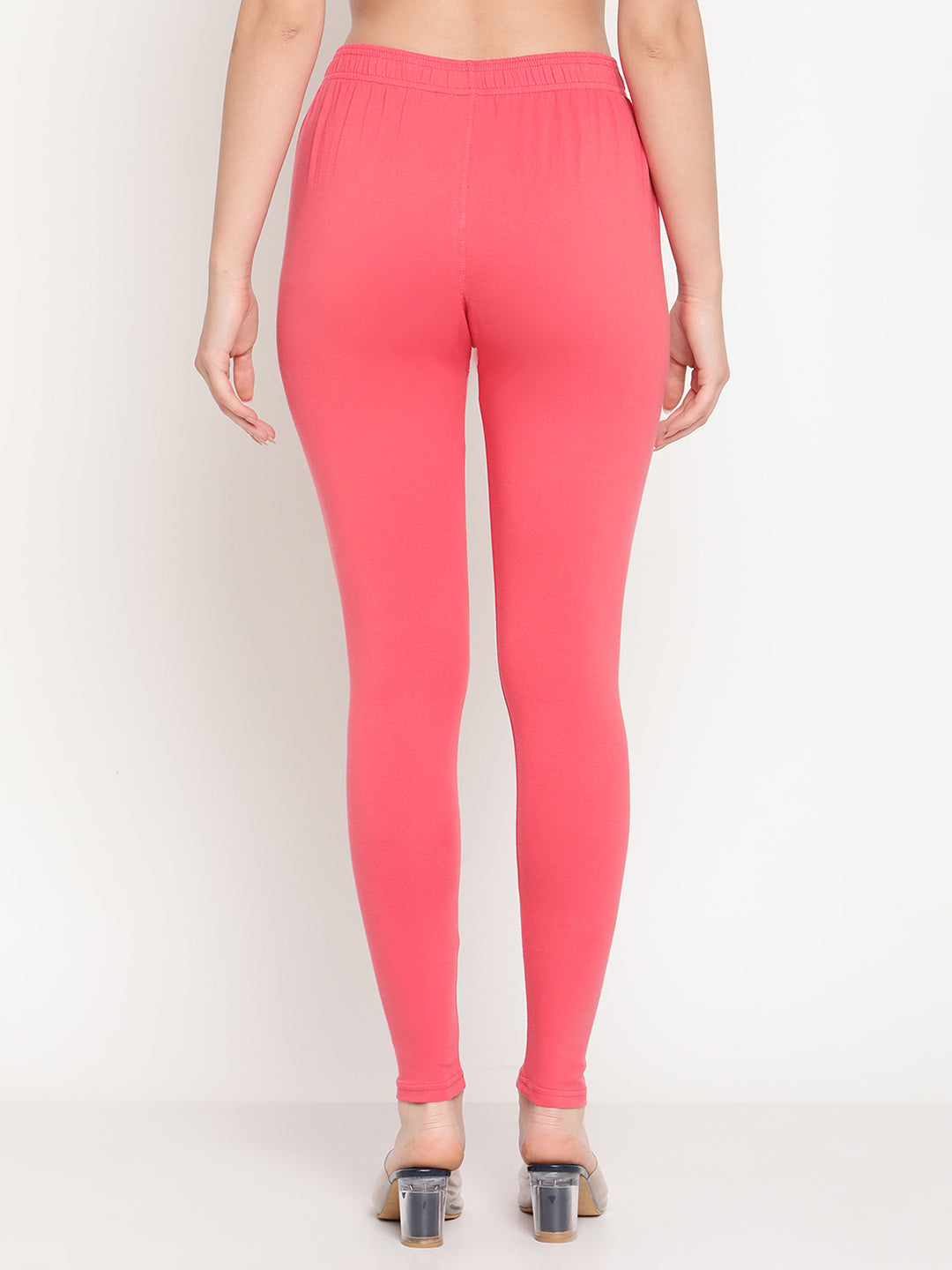 Coral Pink Ankle Length Legging