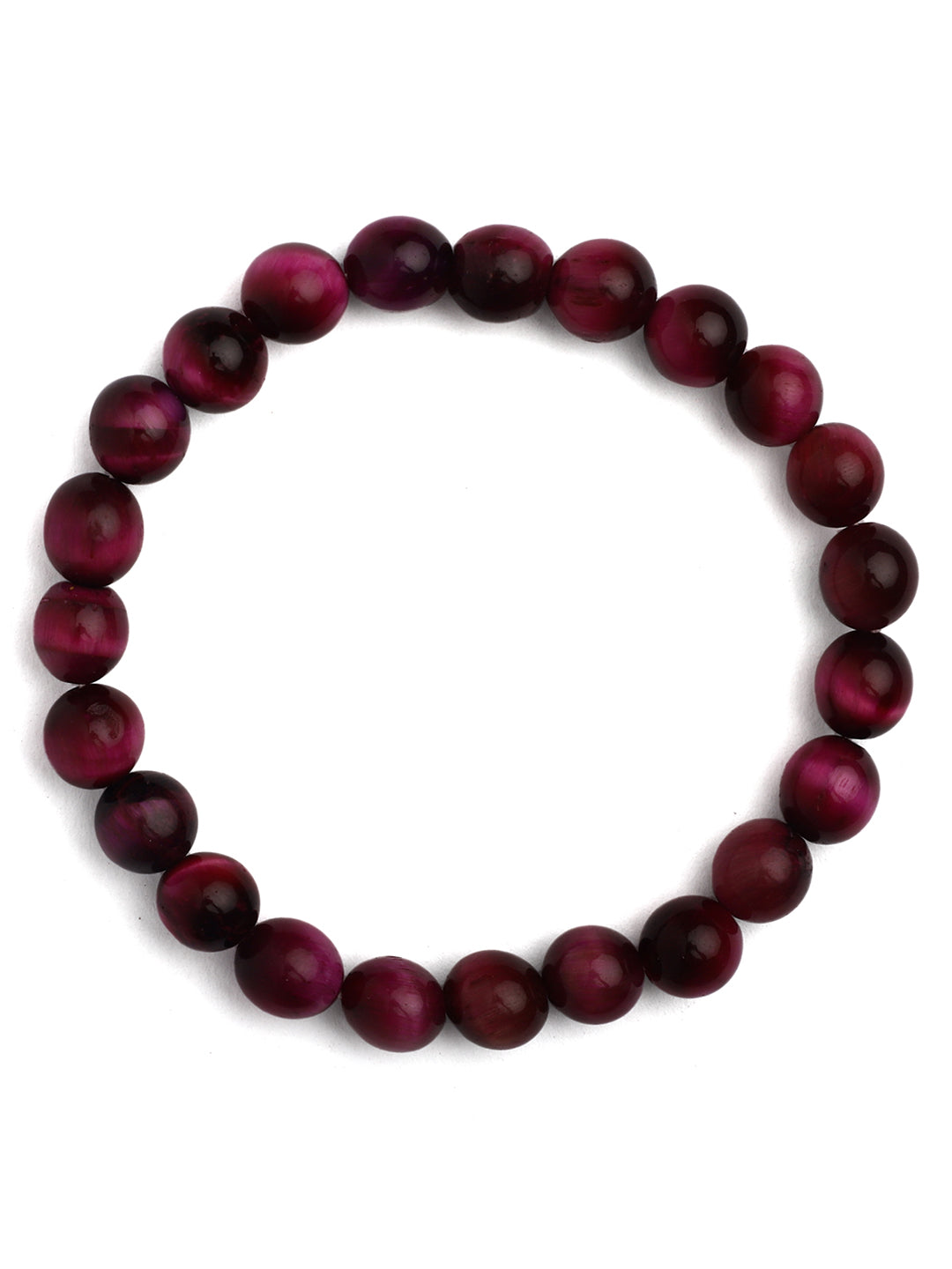Pink Cat Eye Semi Precious Bracelet