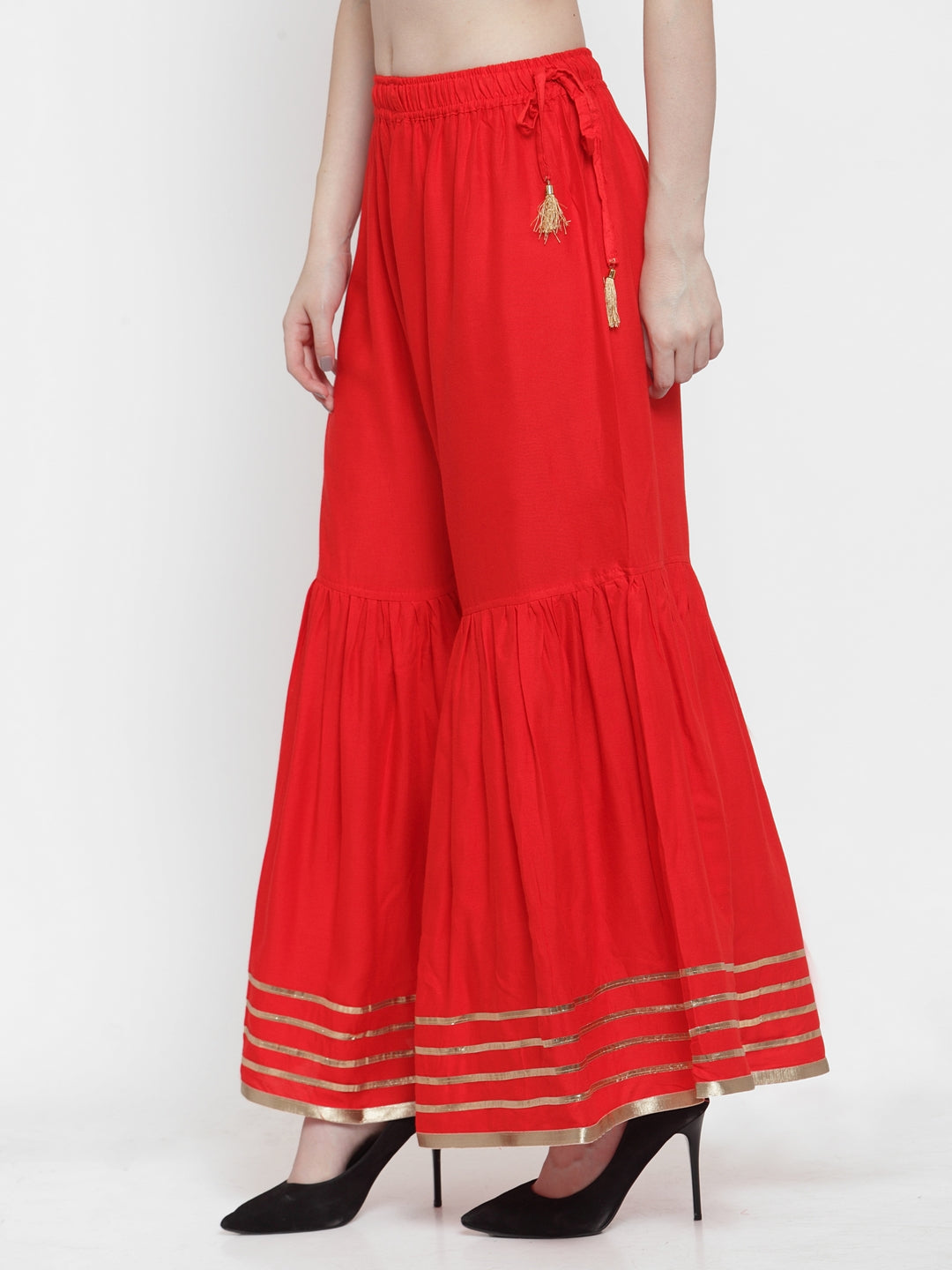 Red Rayon Sharara