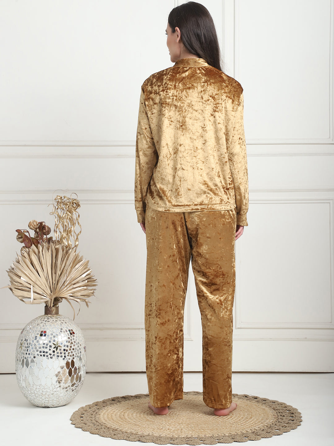 Golden Ice Velvet Lounge Set