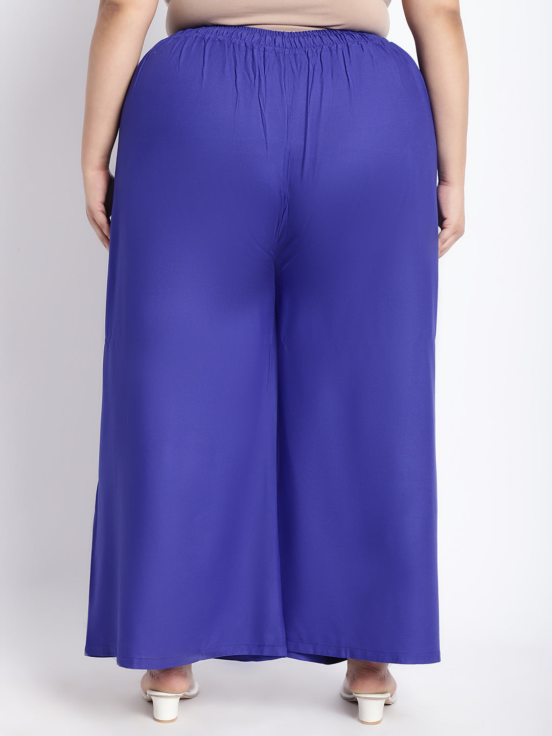 Royal Blue Rayon Plus Palazzo