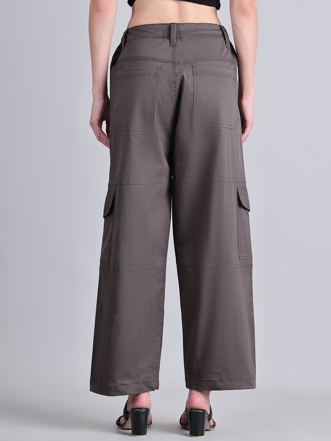 Dark Grey High-Rise Utility Cargo