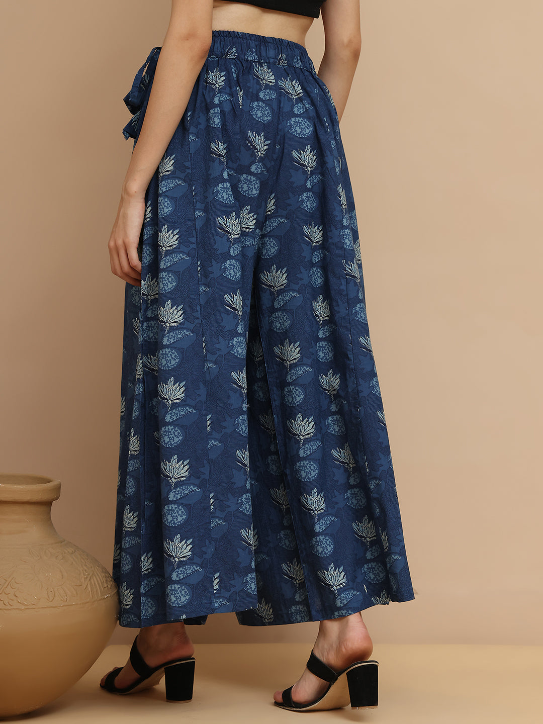 Gul Kali Cotton Indigo Palazzo