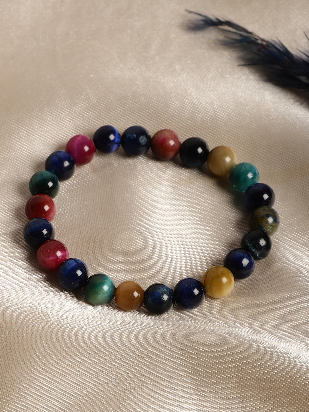 Multi Cat Eye Semi Precious Bracelet