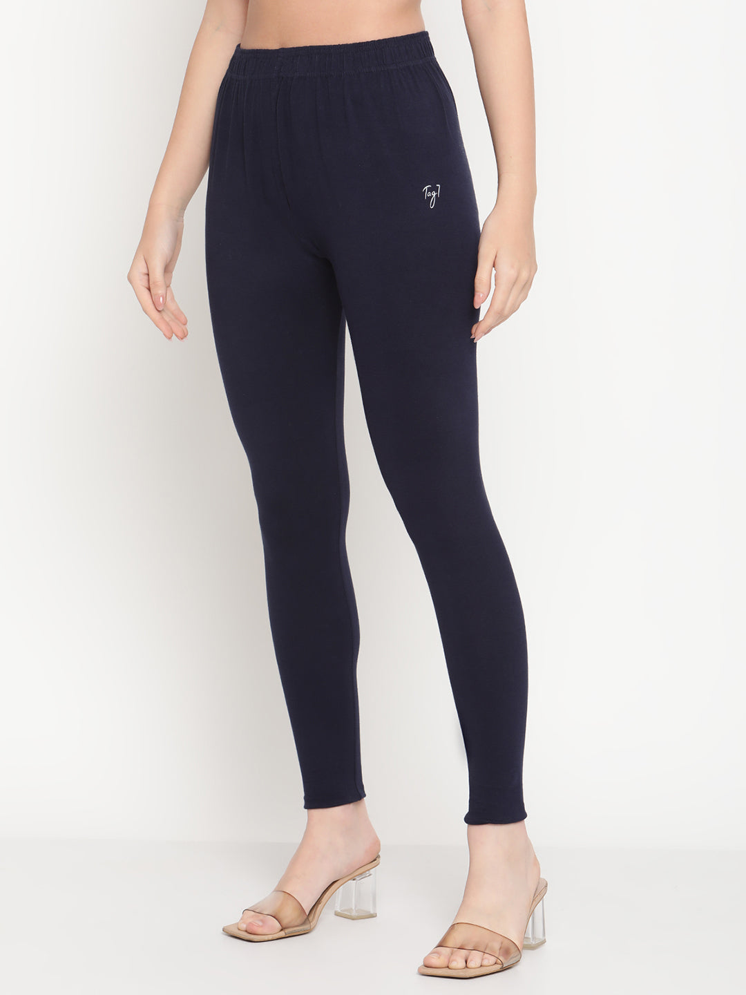 Navy Blue Ankle Length Legging