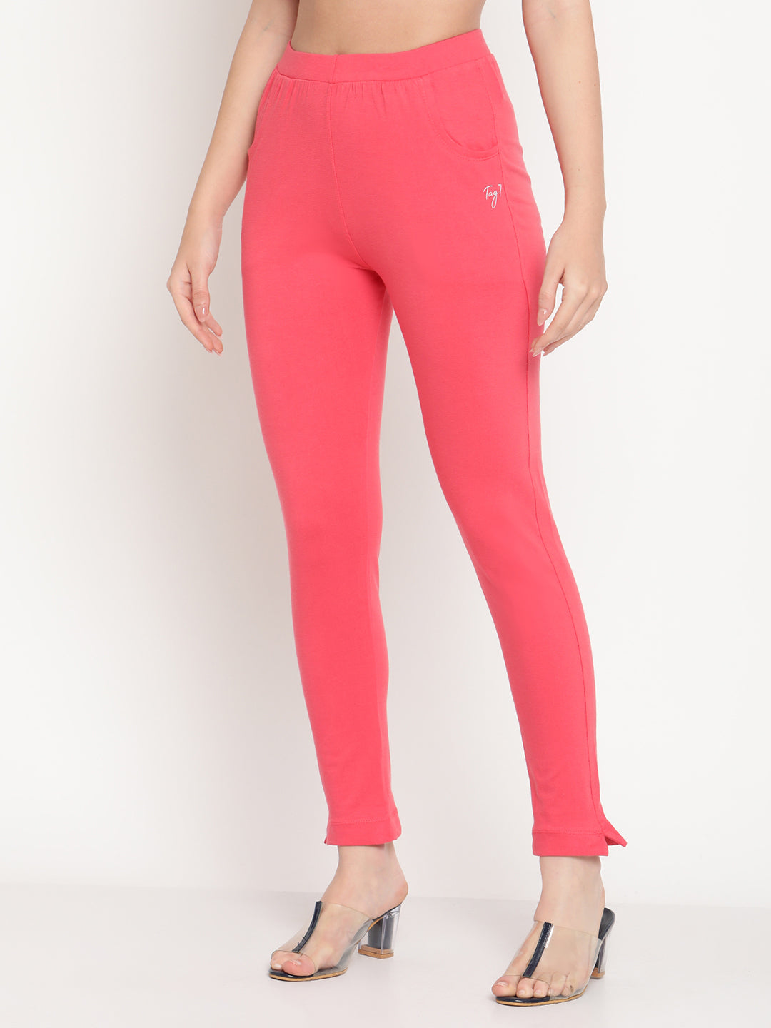 Coral Pink Pocket Pant