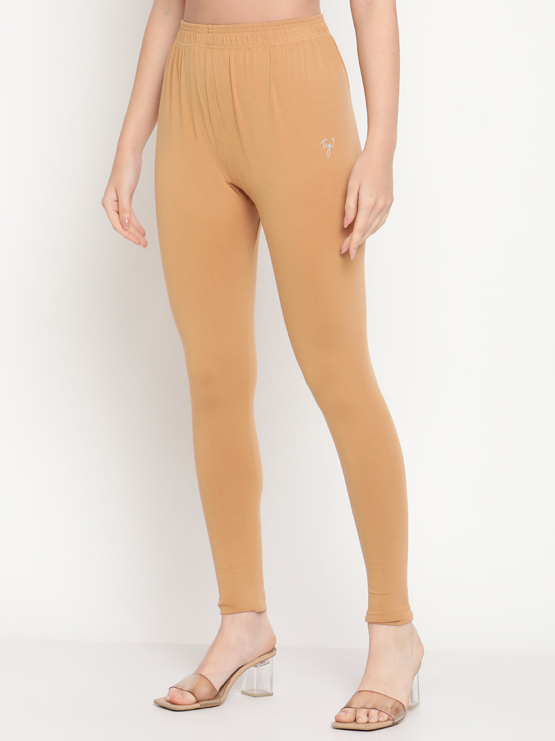 Dark Beige Ankle Length Legging