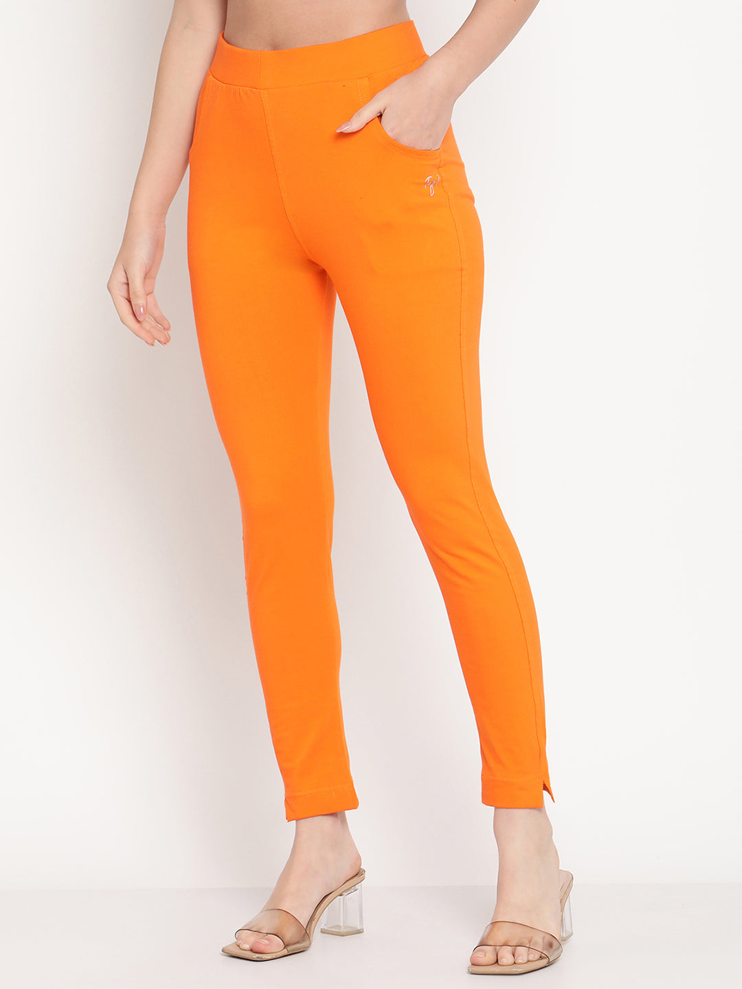 Orange Pocket Pant