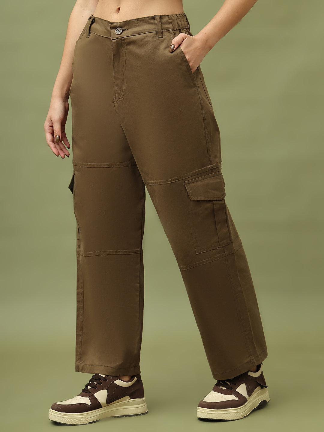 Brown High-Rise Utility Cargo