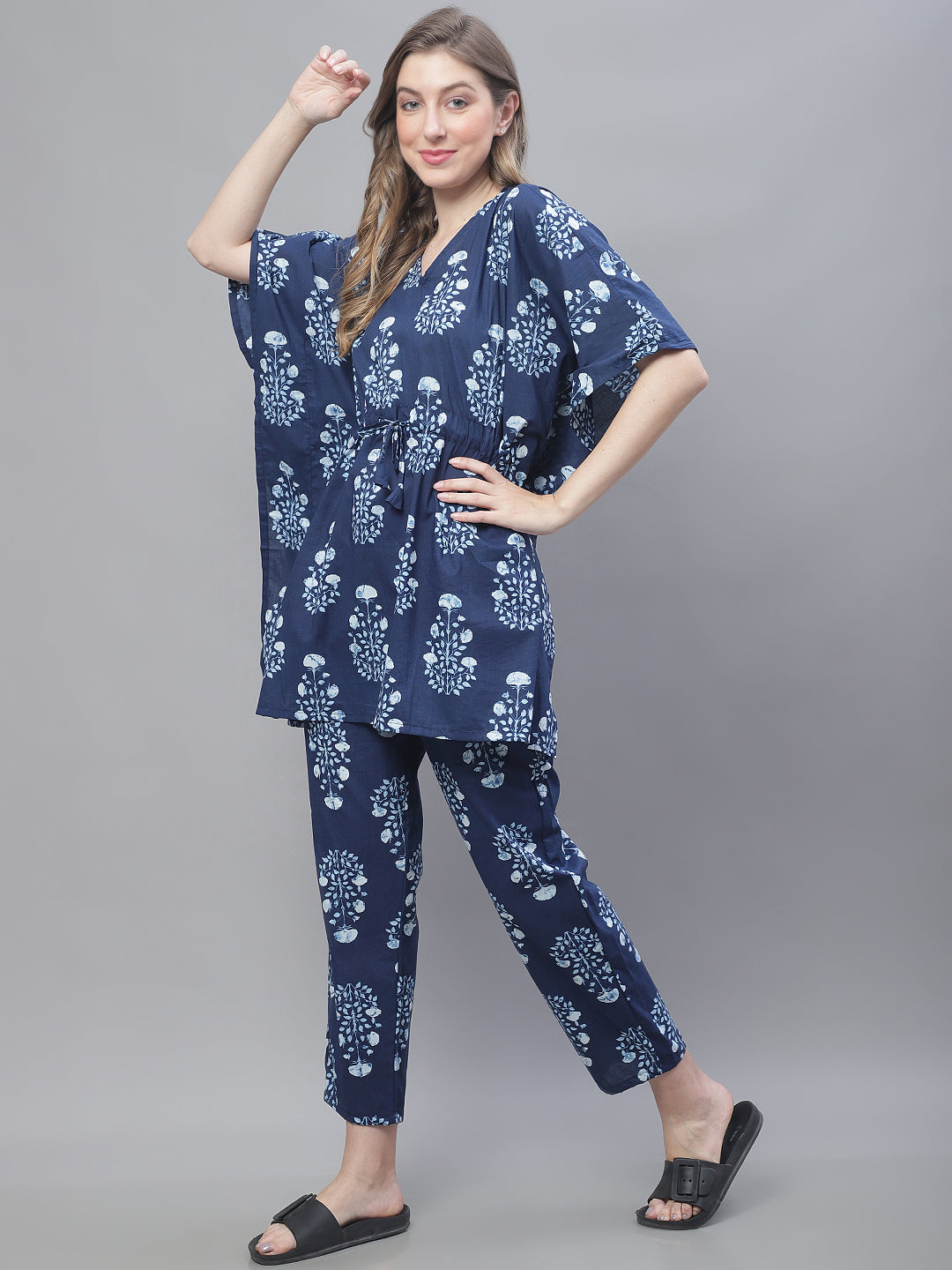 Indigo Mughal Boota Co-Ord Set