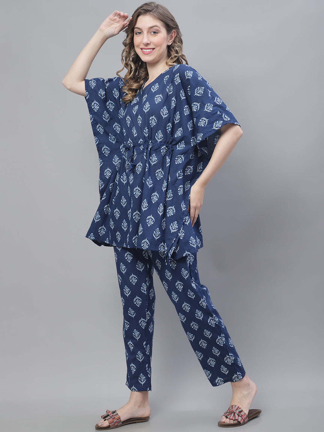 Indigo Motif Co-Ord Set