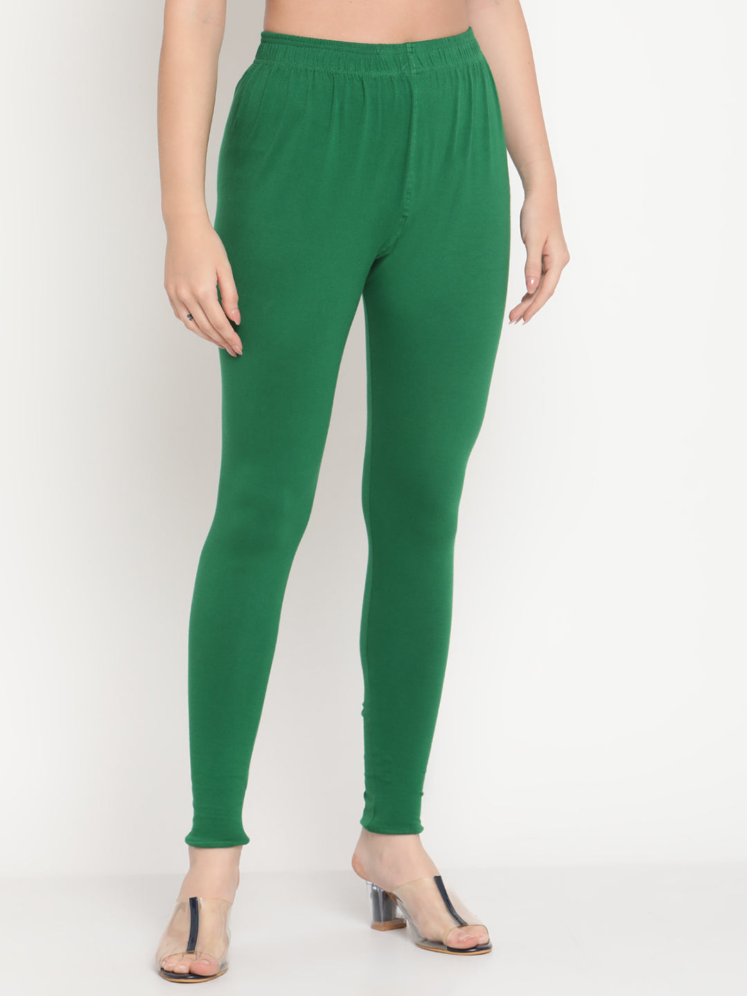 Dark Green Ankle Length Legging