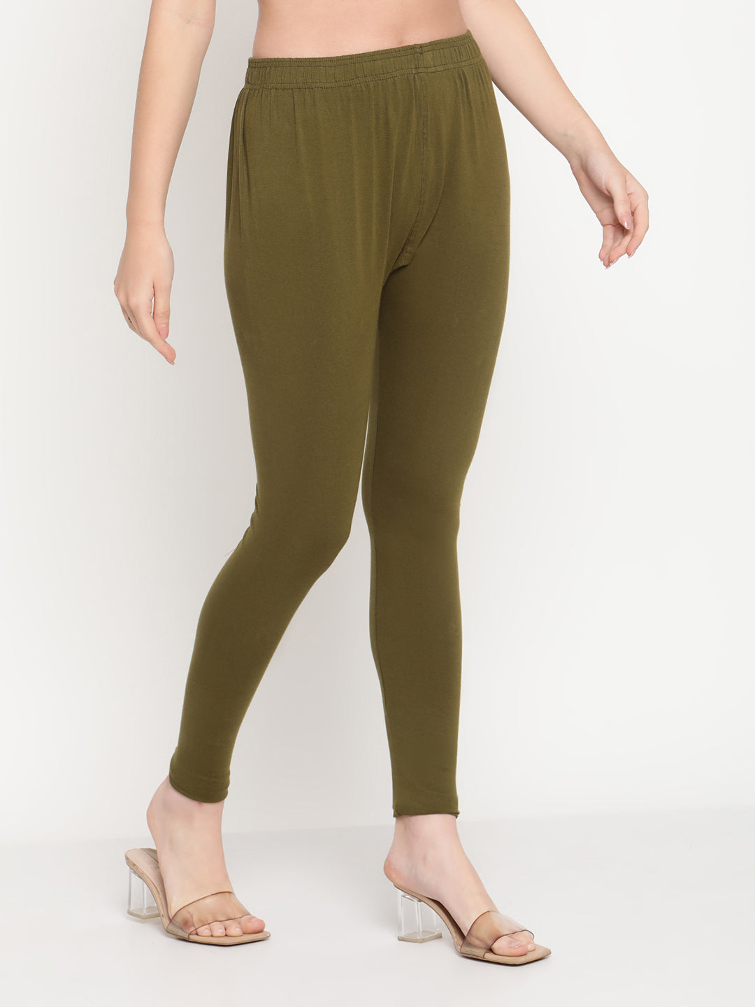 Olive Ankle Length Legging