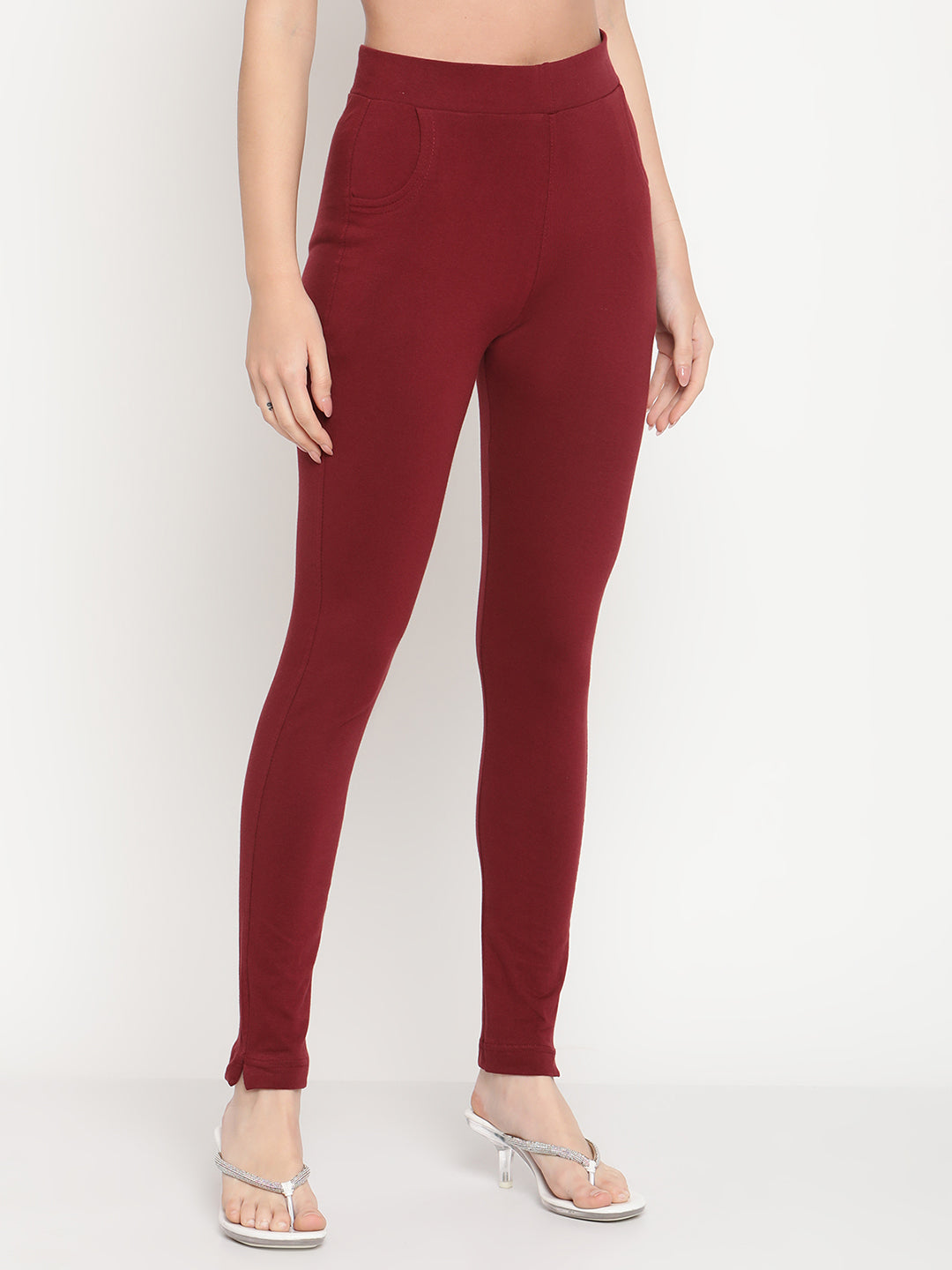 Dark Maroon Pocket Pant