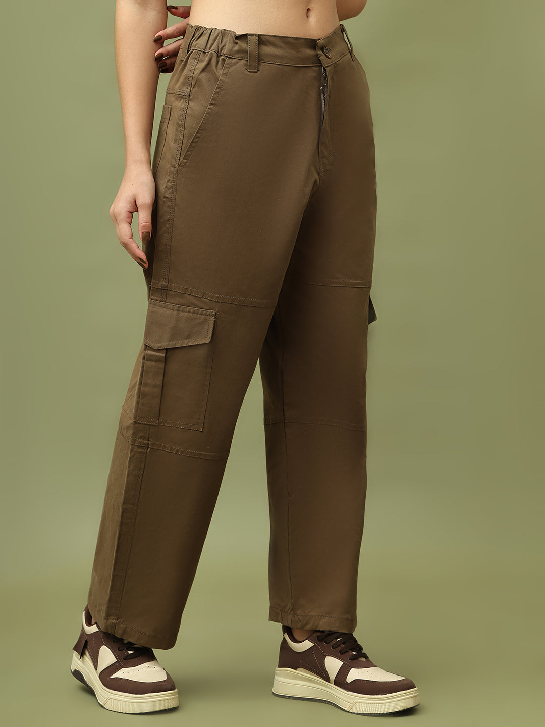 Brown High-Rise Utility Cargo