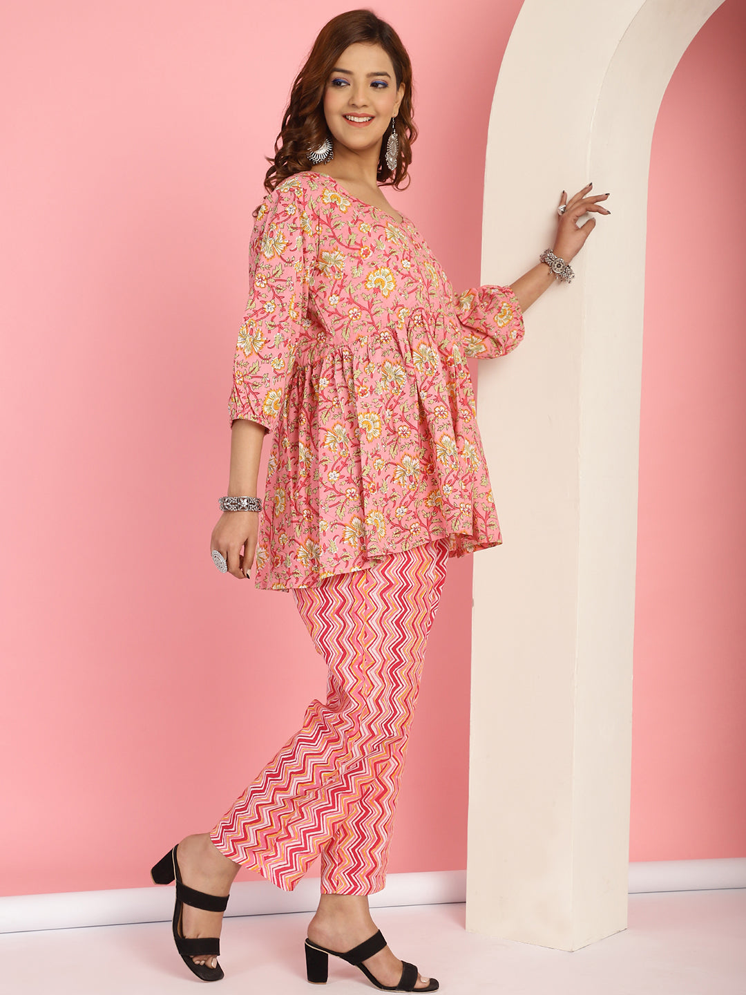 Light Pink Floral Co-Ord Set