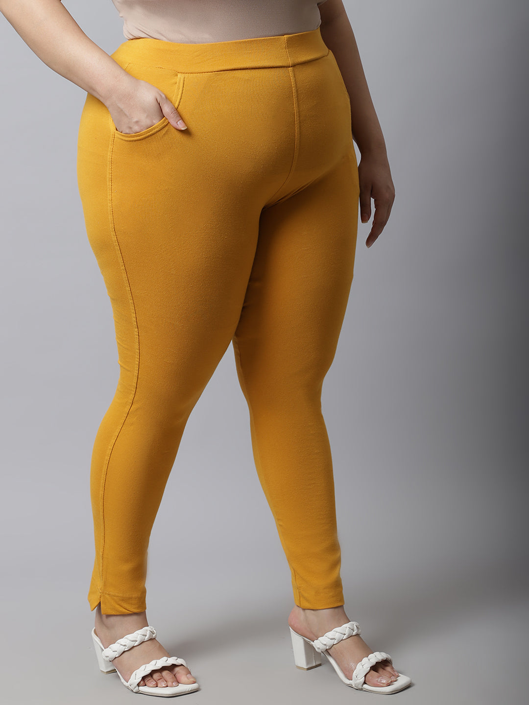 Mustard Plus Pocket Pant