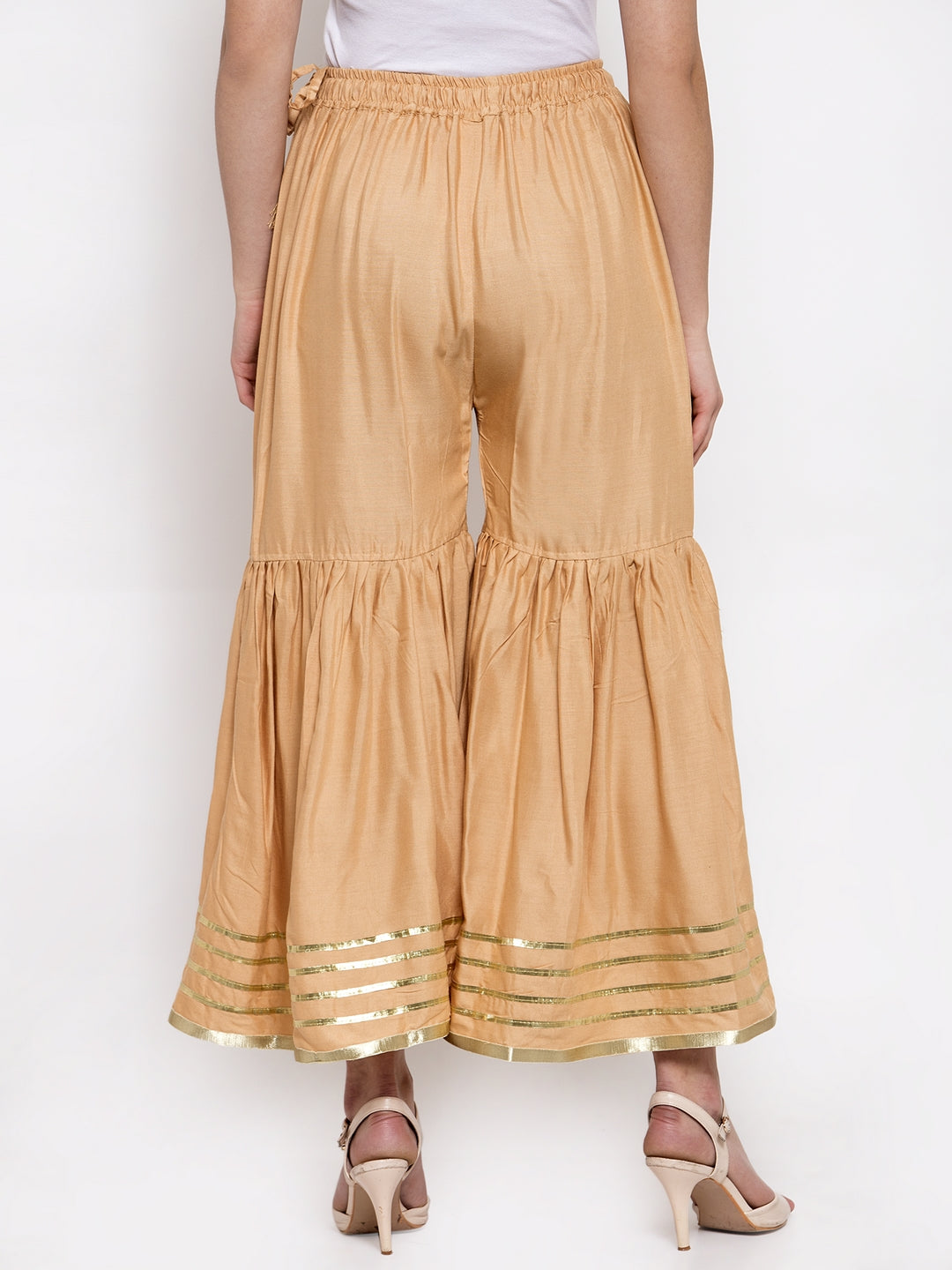 Beige Rayon Sharara