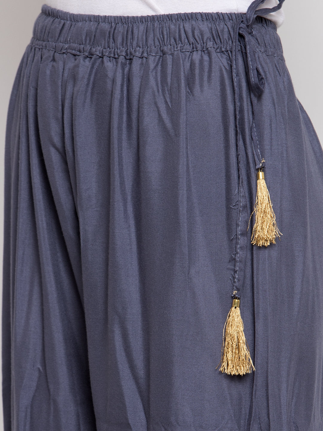 Dark Grey Rayon Sharara