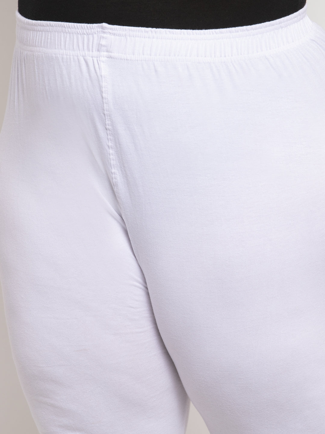 White Ankle Length Plus Legging