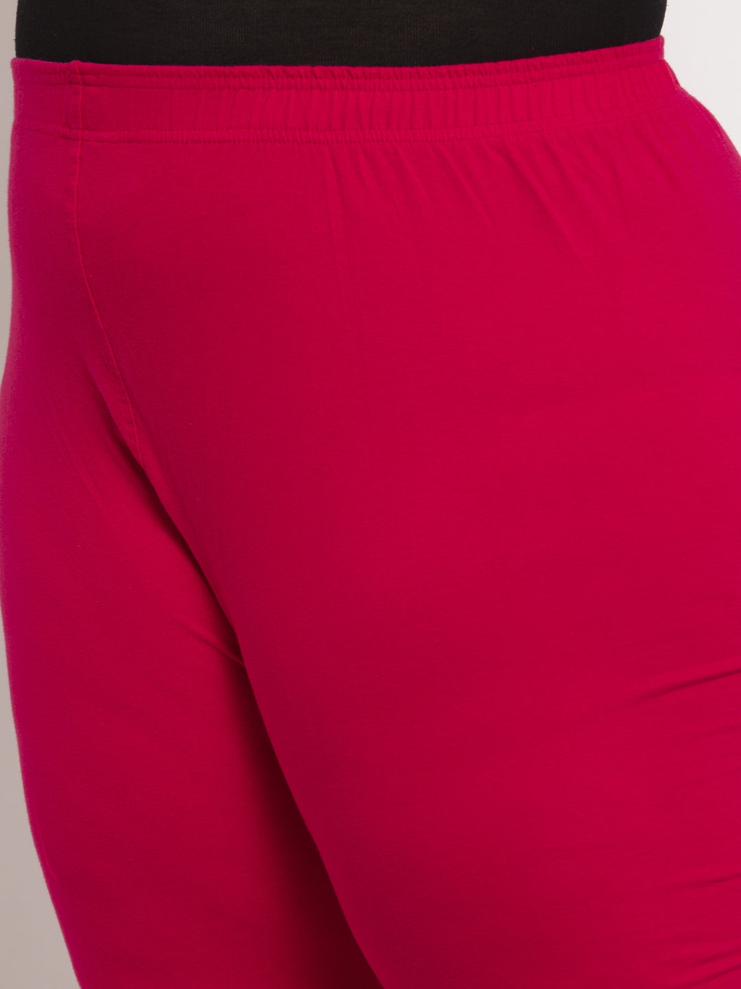 Dark Pink Ankle Length Plus Legging