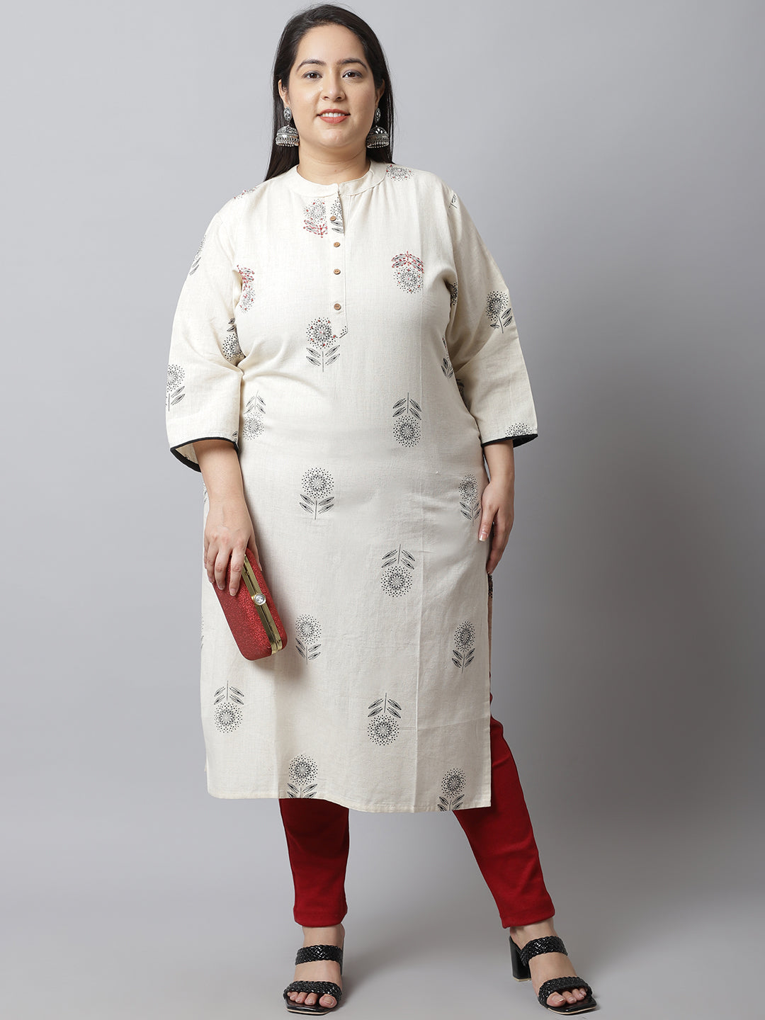 Maroon Woolen Plus Pocket Pant