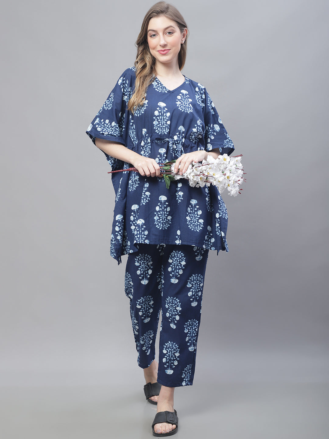 Indigo Mughal Boota Co-Ord Set
