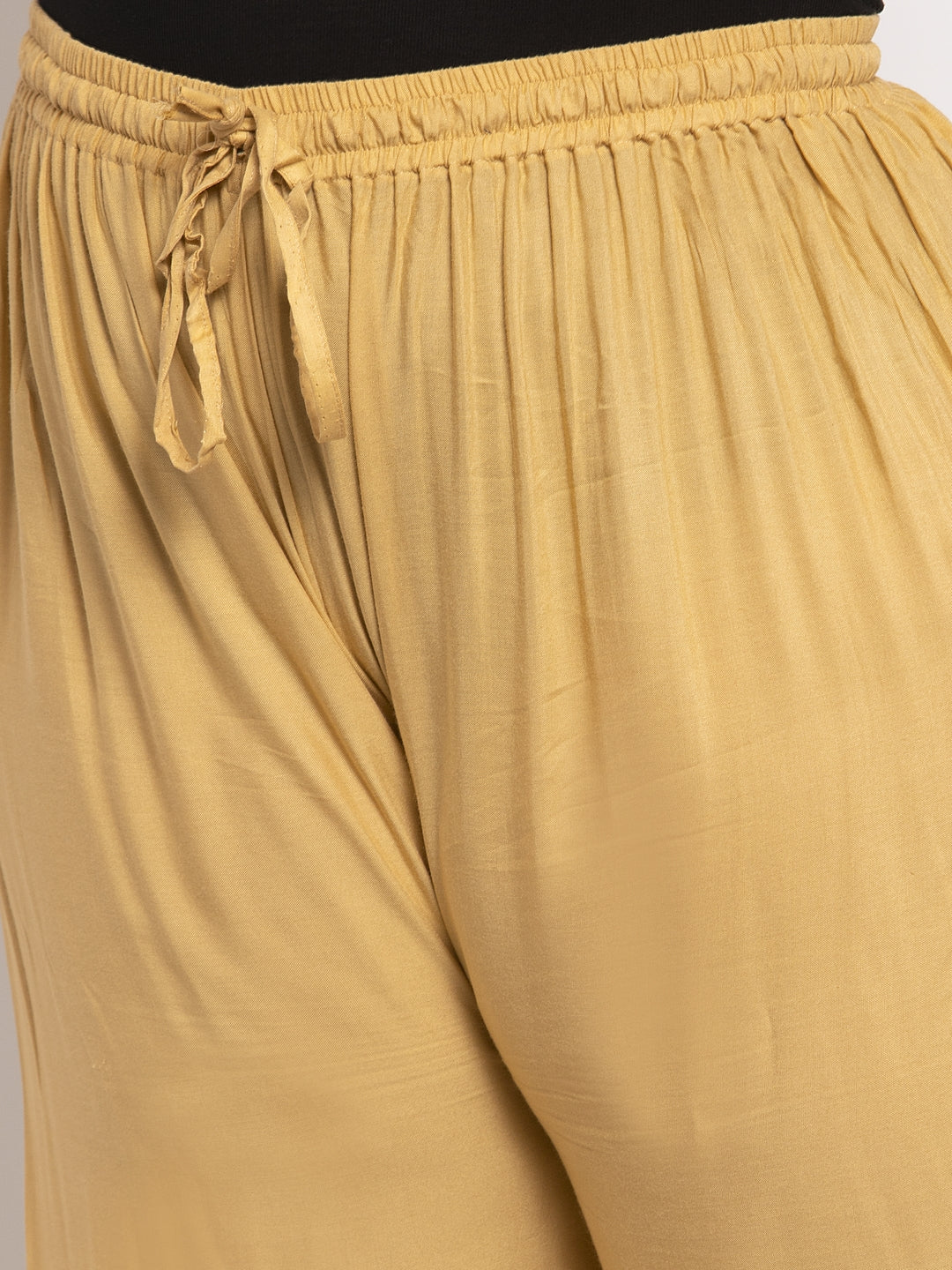 Light Beige Rayon Plus Palazzo