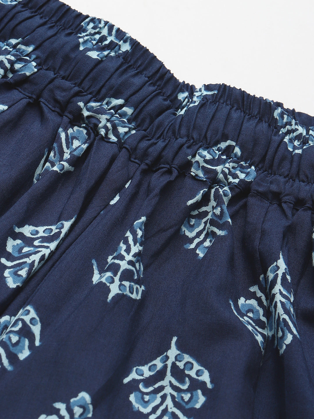 Indigo Motif Cotton Kali Palazzo