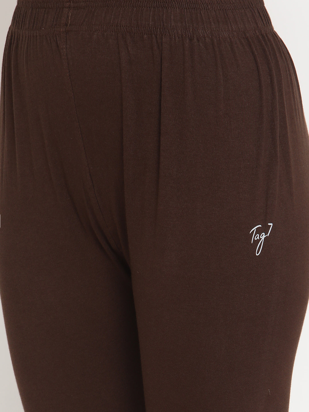 Brown Ankle Length Legging