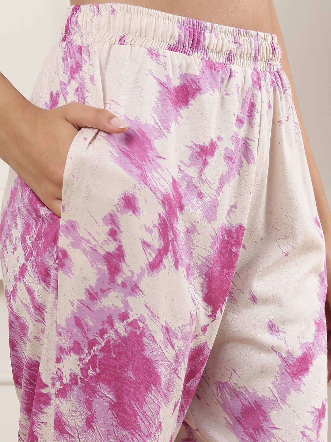 Tie dye Printed Cotton Lounge Pant