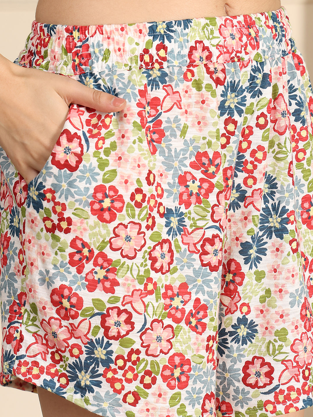 Flower Garden Knitted Lounge Shorts