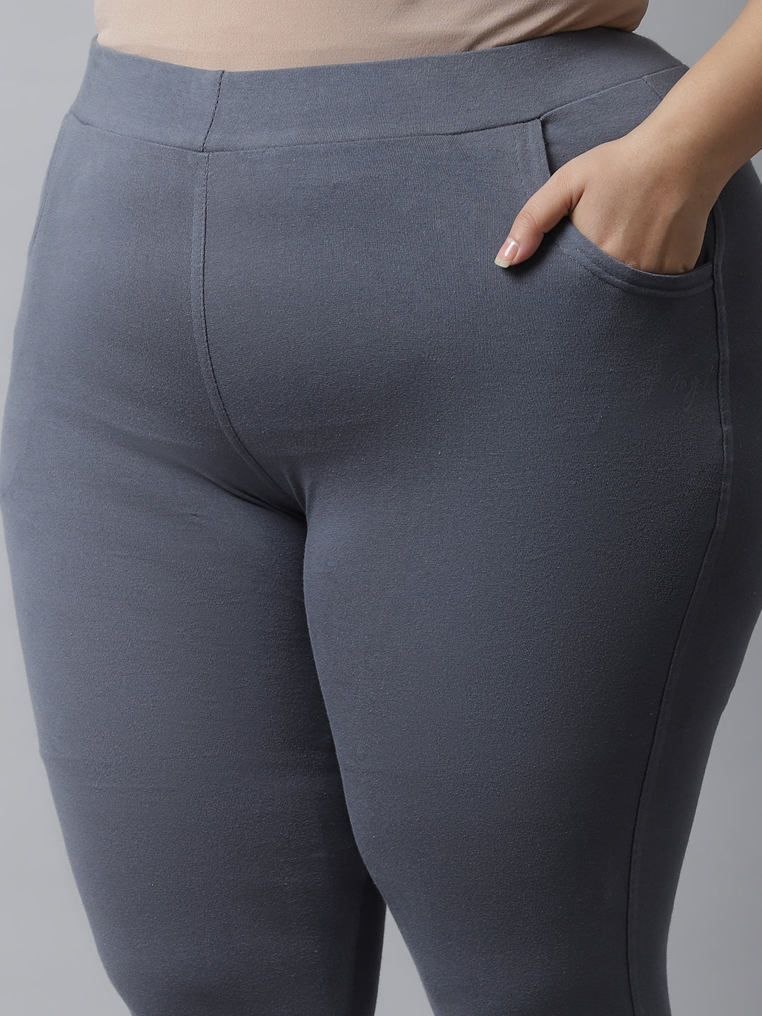 Dark Grey Plus Pocket Pant