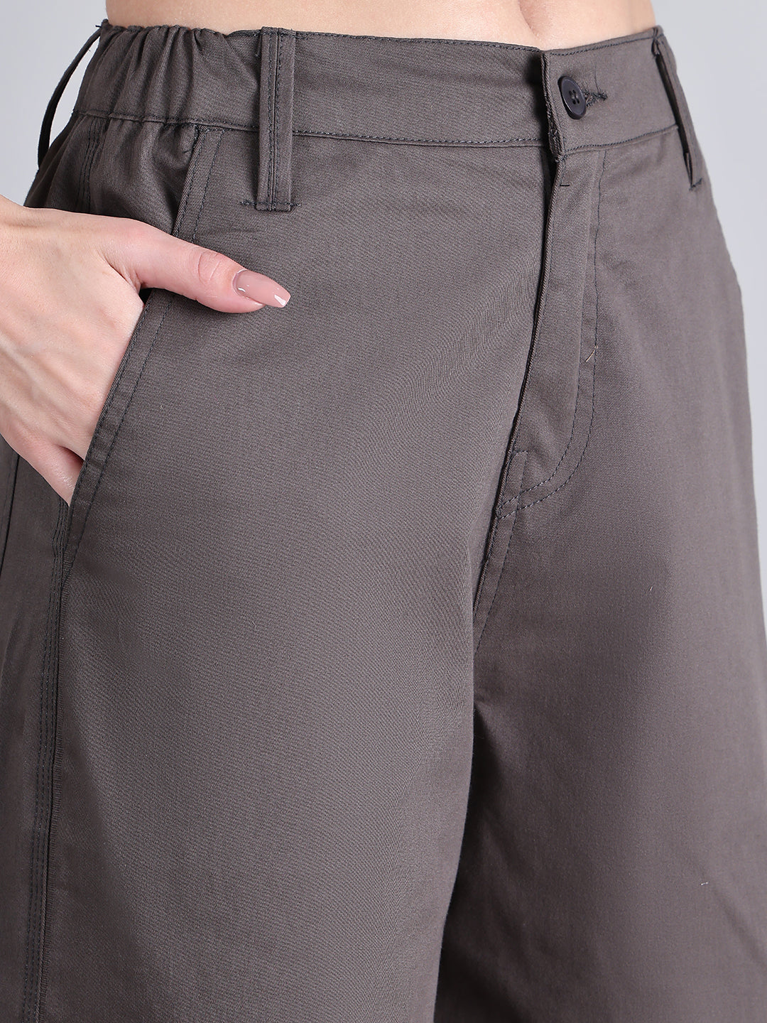 Dark Grey High-Rise Utility Cargo