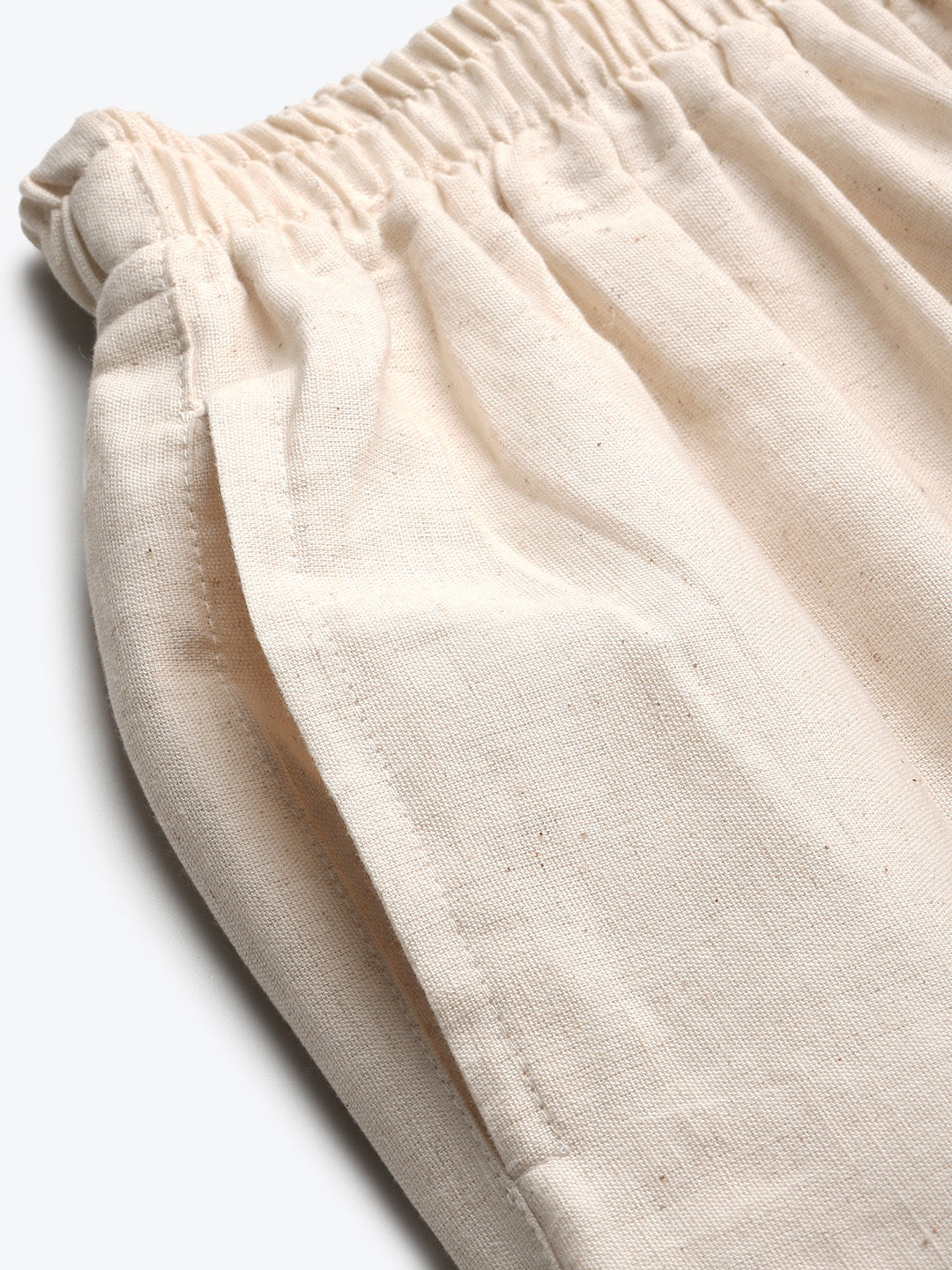 Cream Crotchet Lace Cotton Flax Palazzo