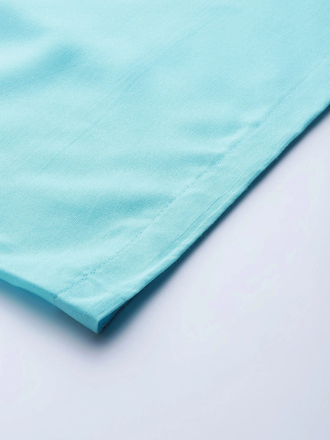 Sky Blue Solid Rayon Palazzo