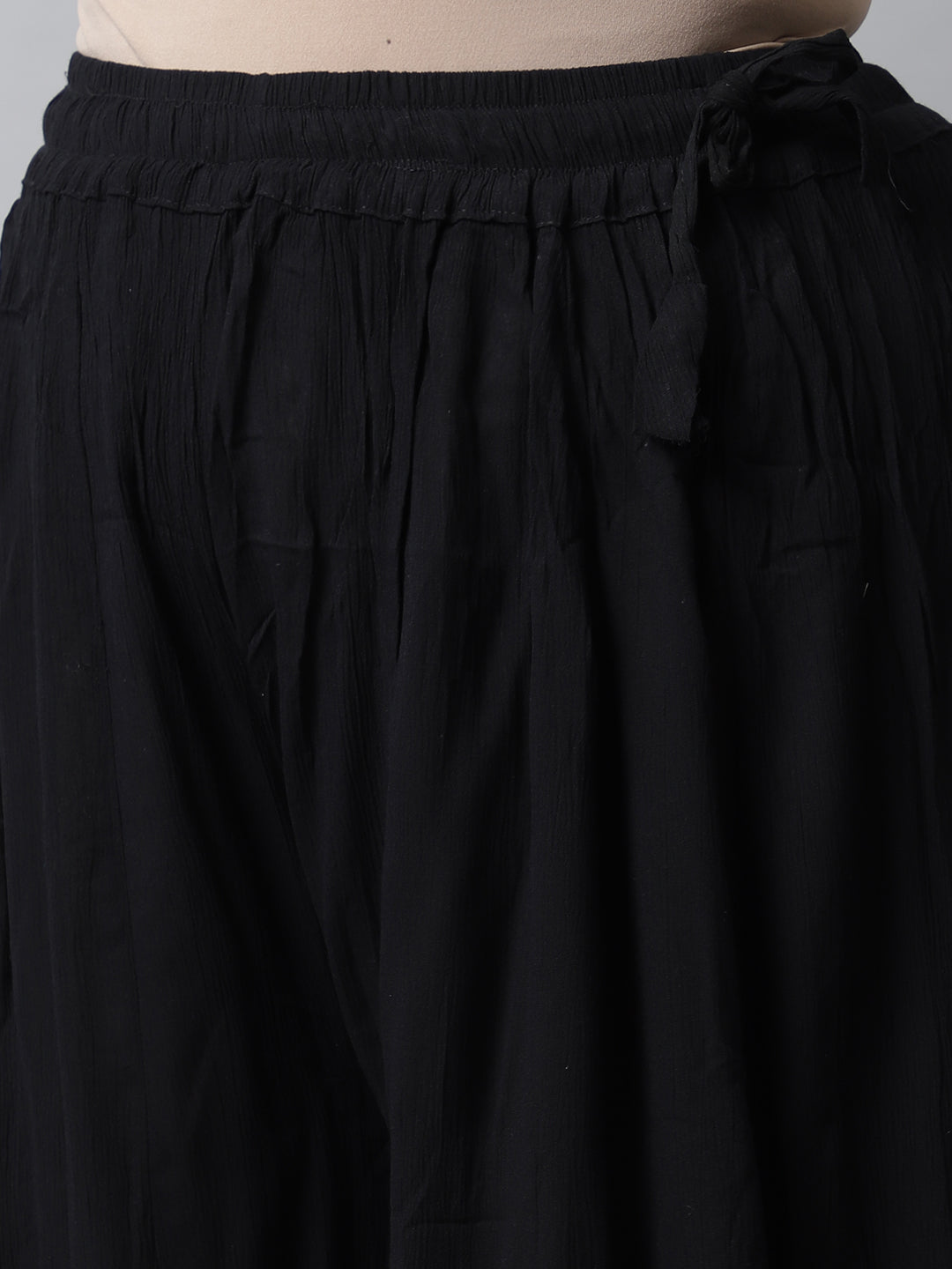 Black Crush Flared Plus Palazzo