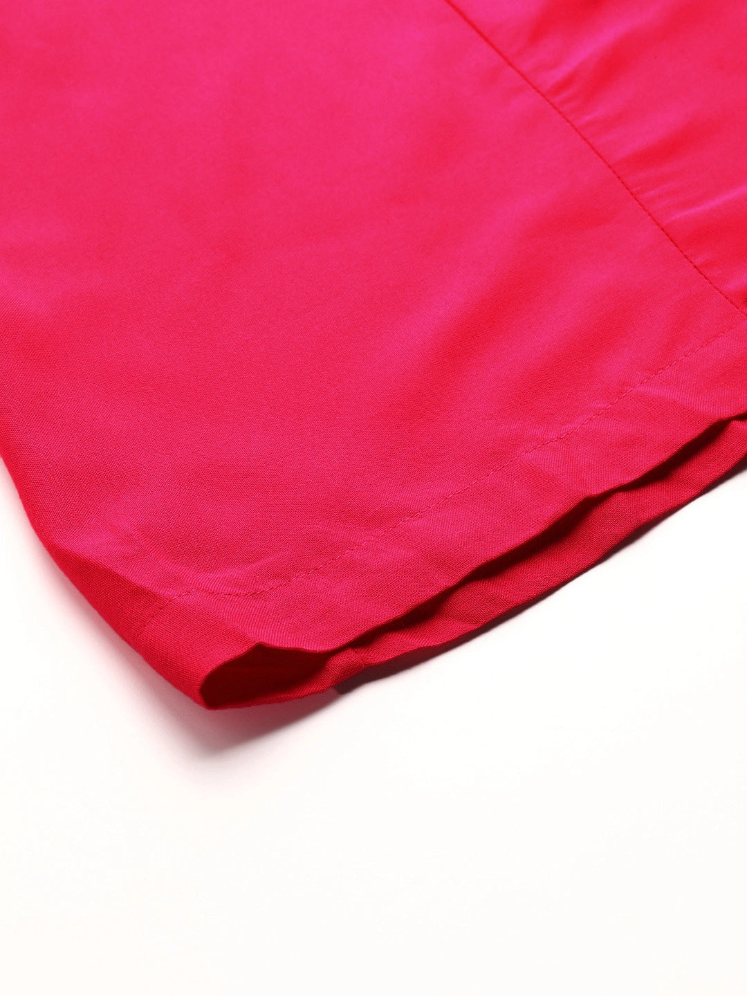 Pink rayon double flared palazzo