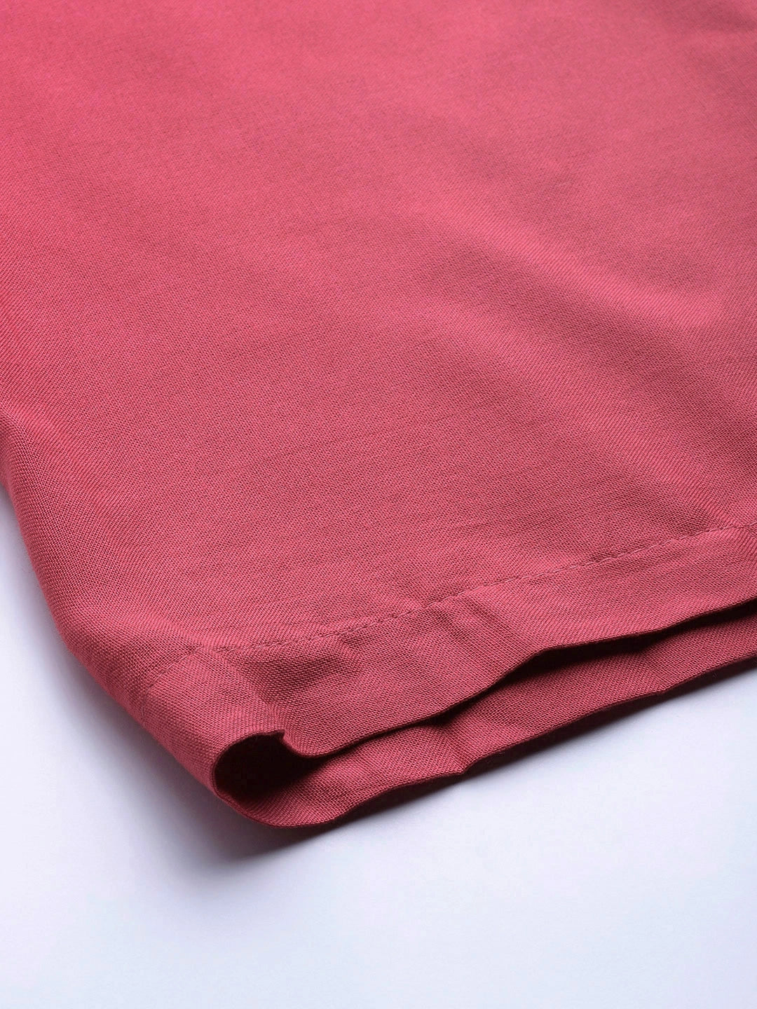 Punch Pink Solid Rayon Palazzo