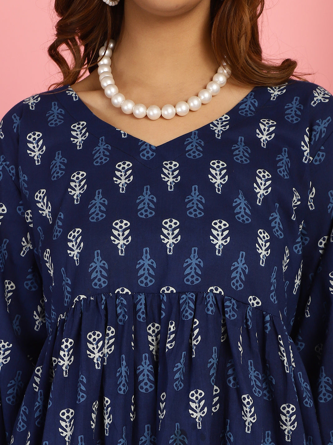 Indigo Phool Co-Ord Set