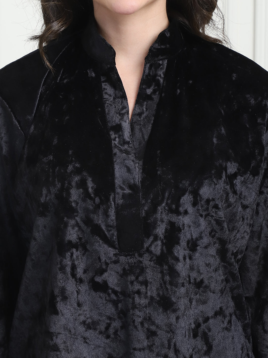 Metallic Black Ice Velvet Lounge Set