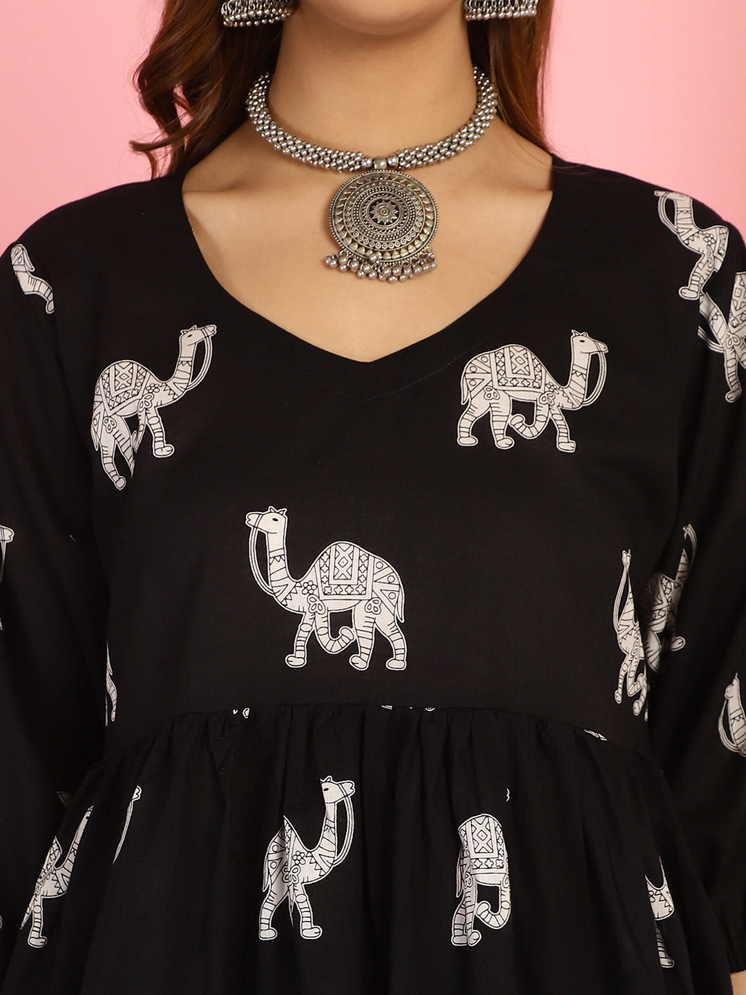 Black Camel Block Co-Ord Set